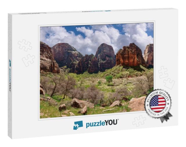 Big Bend in Zion National Park, Utah, Usa... Jigsaw Puzzle