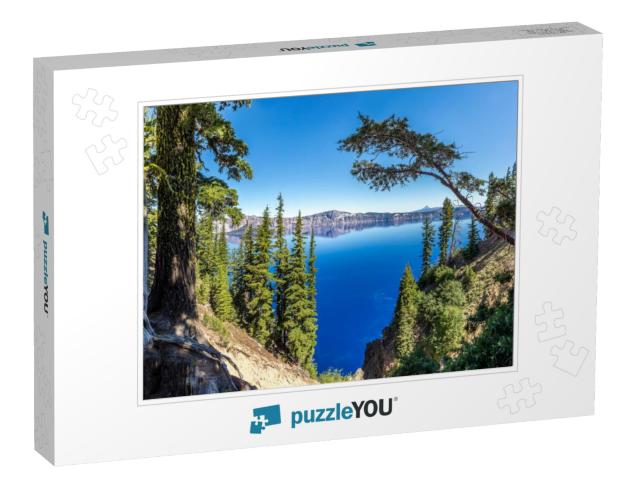 Panoramic View Over the Crater Lake, Crater Lake National... Jigsaw Puzzle