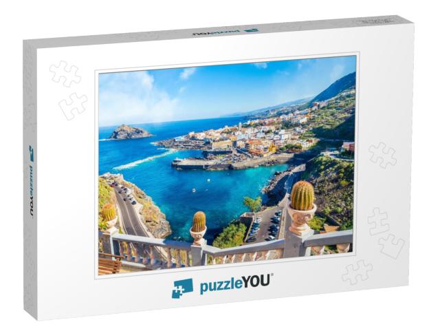 Landscape with Garachico Town of Tenerife, Canary Islands... Jigsaw Puzzle