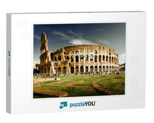 Colosseum in Rome, Italy... Jigsaw Puzzle