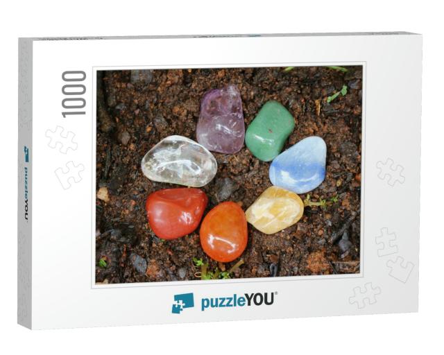 Chakras Stones to Heal Stands on the Earth to Renovate En... Jigsaw Puzzle with 1000 pieces