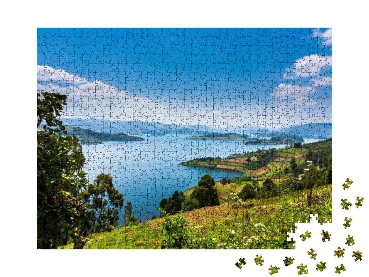 Uganda Lake Landscape... Jigsaw Puzzle with 1000 pieces