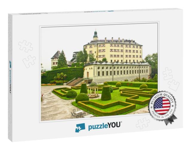 Ambras Castle & Garden, Landmark in Innsbruck, Austria... Jigsaw Puzzle