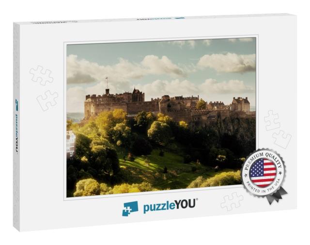 Edinburgh Castle as the Famous City Landmark. United King... Jigsaw Puzzle