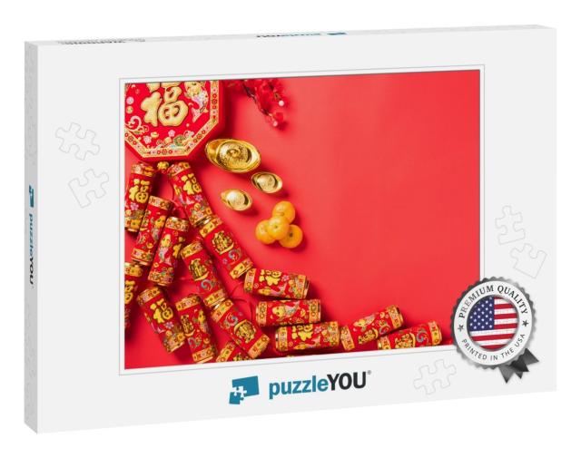 Chinese New Year 2021 Festival, Flat Lay Top View... Jigsaw Puzzle