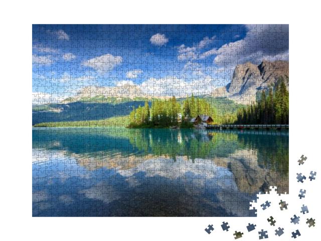 Emerald Lake in Banff National Park, British Columbia, Ca... Jigsaw Puzzle with 1000 pieces