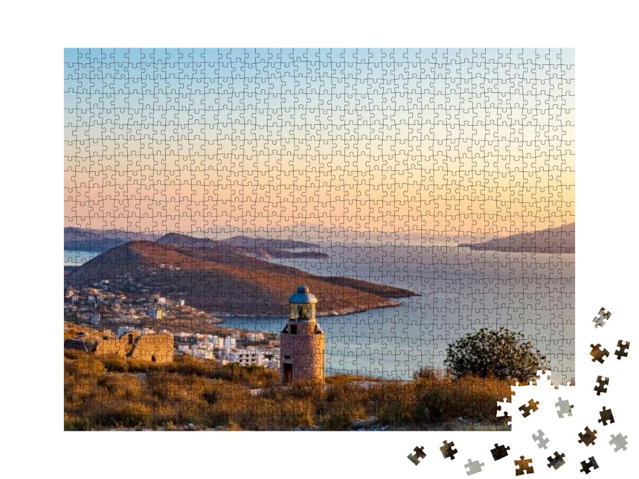 Beautiful Sunset View from Lekuresi Castle Saranda, Alban... Jigsaw Puzzle with 1000 pieces