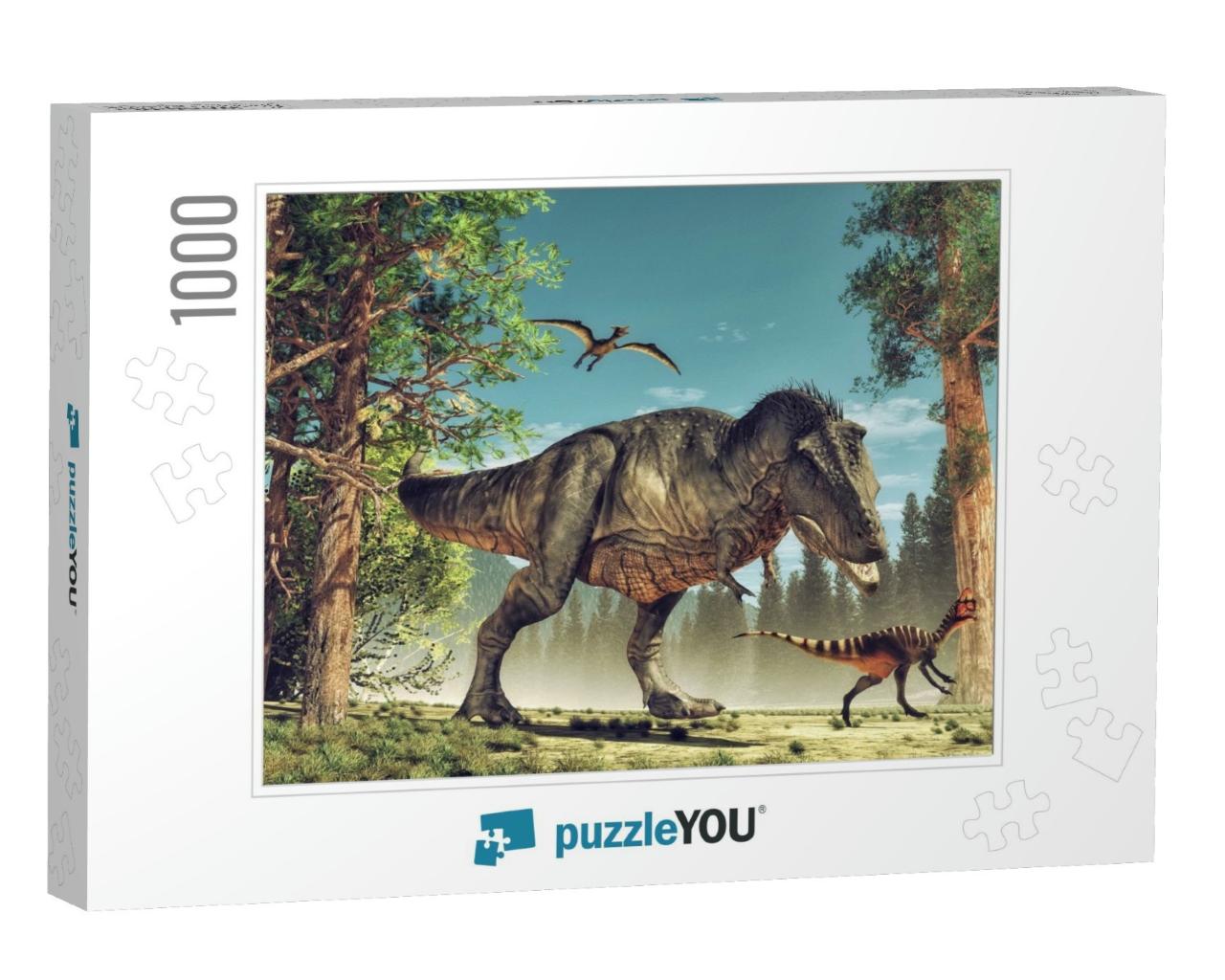 3D Render Dinosaur. This is a 3D Render Illustration... Jigsaw Puzzle with 1000 pieces