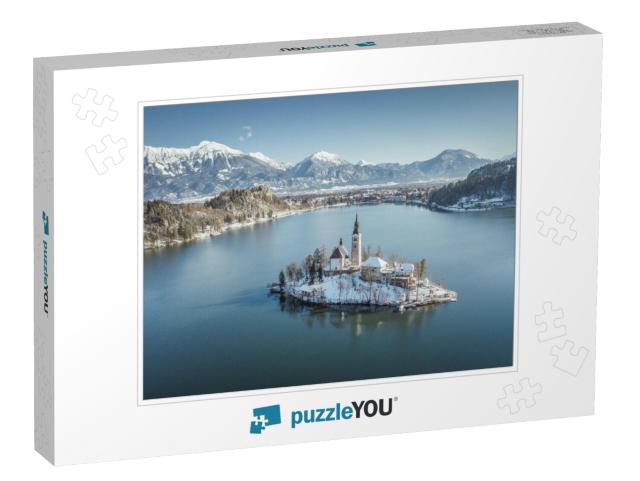 Panoramic View of Famous Bled Island Blejski Otok At Scen... Jigsaw Puzzle