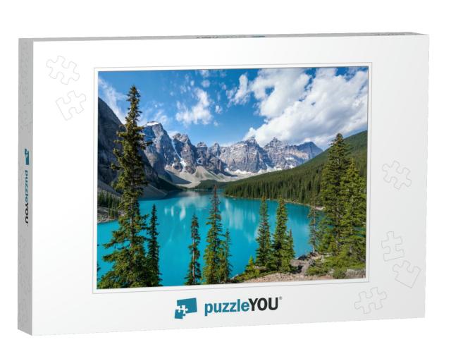Moraine Lake During Summer in Banff National Park, Canadi... Jigsaw Puzzle