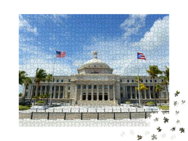 Puerto Rico Capitol Capitolio De Puerto Rico is a Beaux-A... Jigsaw Puzzle with 1000 pieces