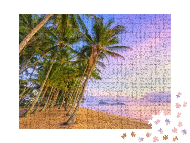 Sunrise At Palm Cove One of the Popular Tourist Towns Nor... Jigsaw Puzzle with 1000 pieces