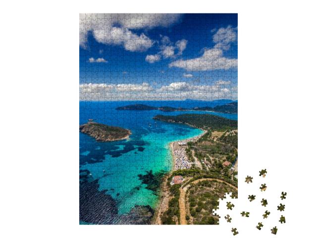 Aerial View of Tuerredda in Sardinia... Jigsaw Puzzle with 1000 pieces