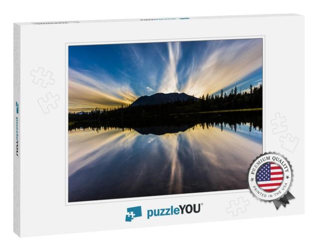 September 2, 2016 - Reflections on Rainbow Lake, the Aleu... Jigsaw Puzzle
