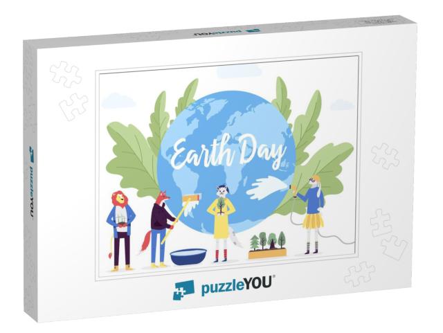 Little Character Prepare for the Day of the Earth... Jigsaw Puzzle