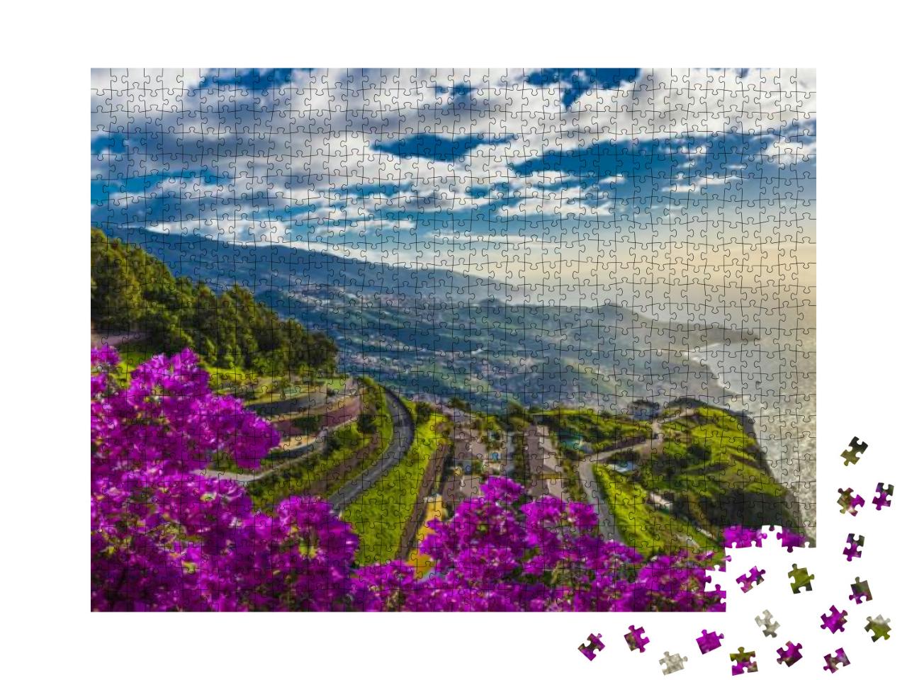 Aerial View from the Highest Cabo Girao, Madeira Island... Jigsaw Puzzle with 1000 pieces