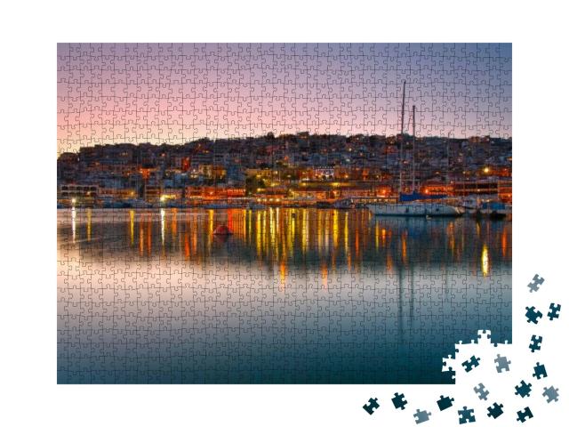 Evening Scenery in the Mikrolimano Marina in Athens with... Jigsaw Puzzle with 1000 pieces