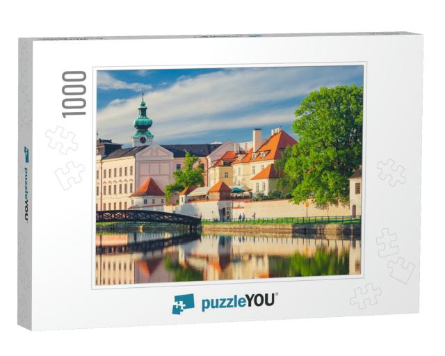 Sunset View of Ceske Budejovice / Budweis in the Czech Re... Jigsaw Puzzle with 1000 pieces
