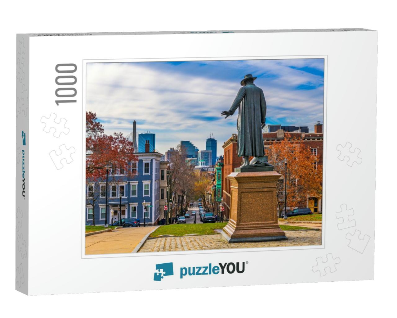 Bunker Hill, Boston, Massachusetts, USA During Autumn Seas... Jigsaw Puzzle with 1000 pieces