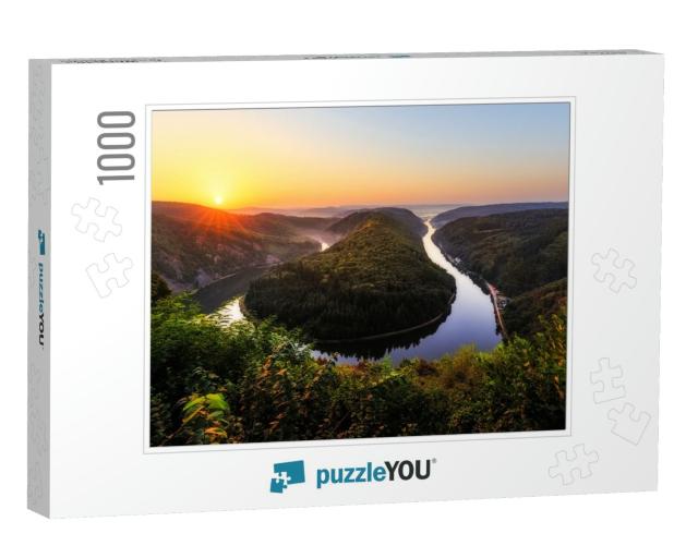 The Saar is a River in Northeastern France & Western Germ... Jigsaw Puzzle with 1000 pieces