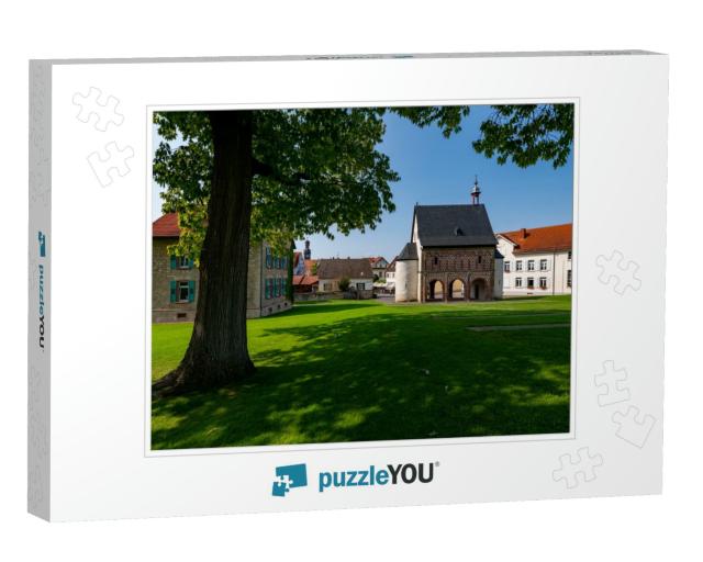 Lorsch Abbey with Kings Hall & Monastery Mound Near Worms... Jigsaw Puzzle