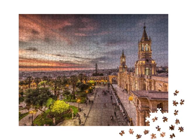 Arequipa Sunset Peru... Jigsaw Puzzle with 1000 pieces