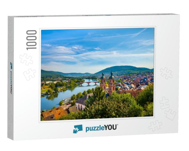Medieval German Town Miltenberg on Main River, Bavaria... Jigsaw Puzzle with 1000 pieces