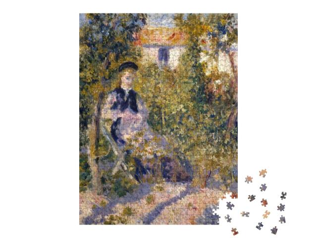Nini in the Garden, by Auguste Renoir, 1876, French Impre... Jigsaw Puzzle with 1000 pieces