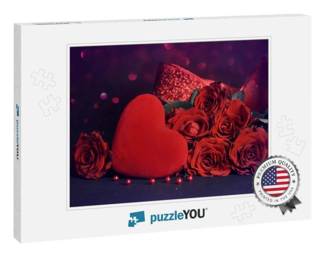 Valentines Day Background... Jigsaw Puzzle