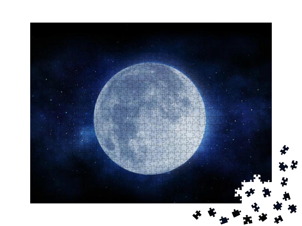The Moon & Deep Space... Jigsaw Puzzle with 1000 pieces