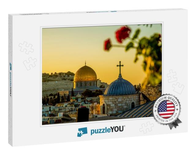 The Dome of a Christian Church & the Dome of the Rock in... Jigsaw Puzzle