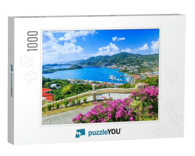 Caribbean, St Thomas Us Virgin Islands. Panoramic View... Jigsaw Puzzle with 1000 pieces