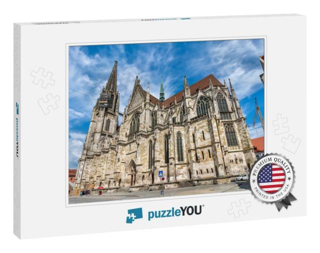 Dom St. Peter, the Cathedral of Regensburg in Bavaria, Ge... Jigsaw Puzzle