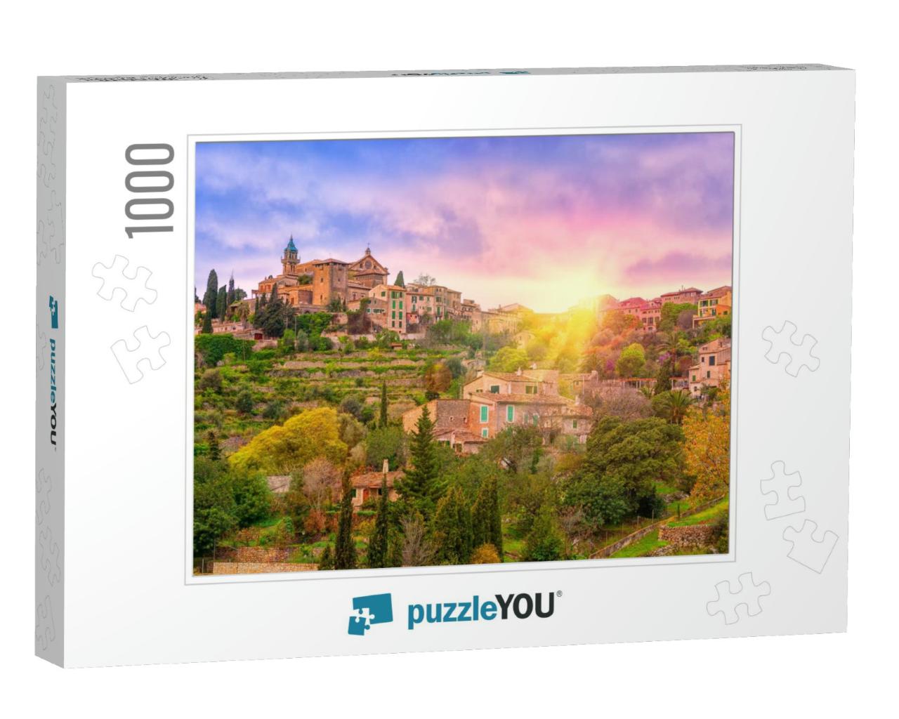 Sunrise in Valdemossa Valley, Mallorca, Spain. This is th... Jigsaw Puzzle with 1000 pieces