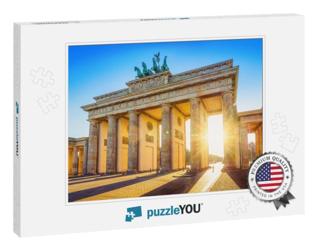The Famous Brandenburg Gate in Berlin, Germany... Jigsaw Puzzle