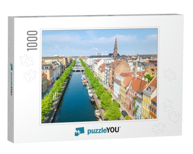 Beautiful Aerial View of Copenhagen Skyline from Above, N... Jigsaw Puzzle with 1000 pieces