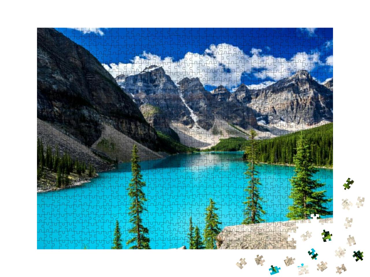 Moraine Lake in Banff National Park, Alberta, Canada... Jigsaw Puzzle with 1000 pieces