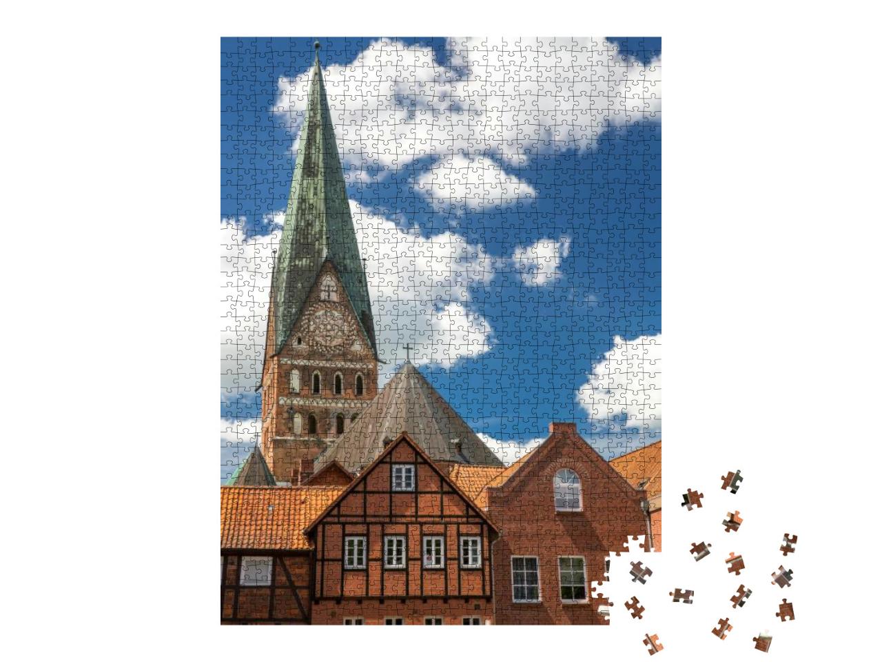 Traditional German Houses in Luneburg... Jigsaw Puzzle with 1000 pieces