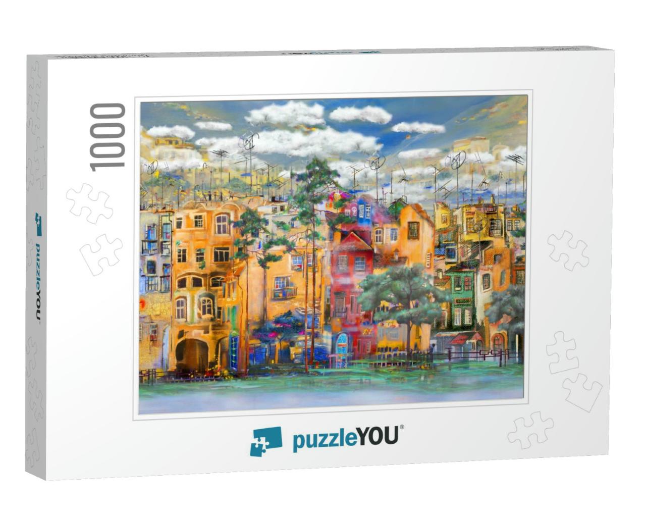 Resort Italian Town... Jigsaw Puzzle with 1000 pieces