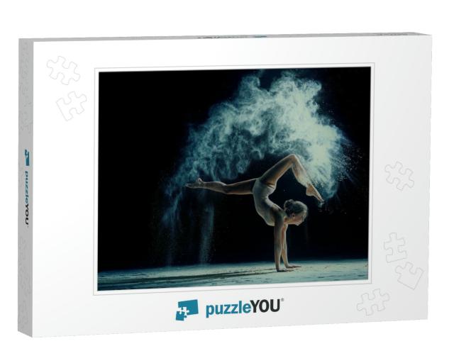 Graceful Woman Dancing in Cloud of Dust... Jigsaw Puzzle