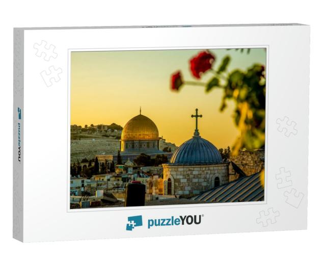 The Dome of a Christian Church & the Dome of the Rock in... Jigsaw Puzzle