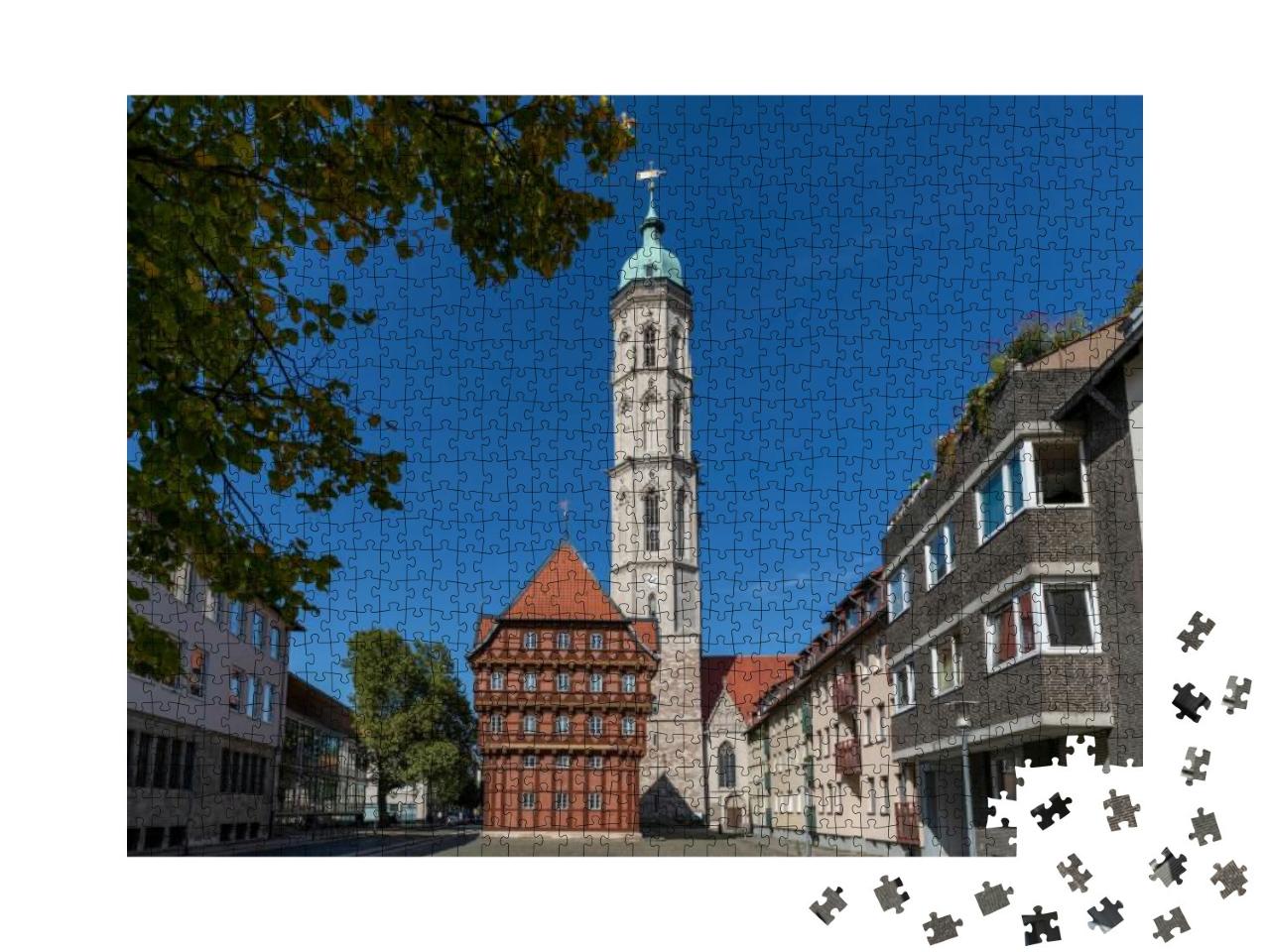 Historical & Modern Buildings Side by Side in Braunschwei... Jigsaw Puzzle with 1000 pieces