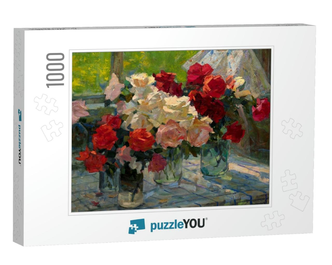Oil Painting, Still Life... Jigsaw Puzzle with 1000 pieces