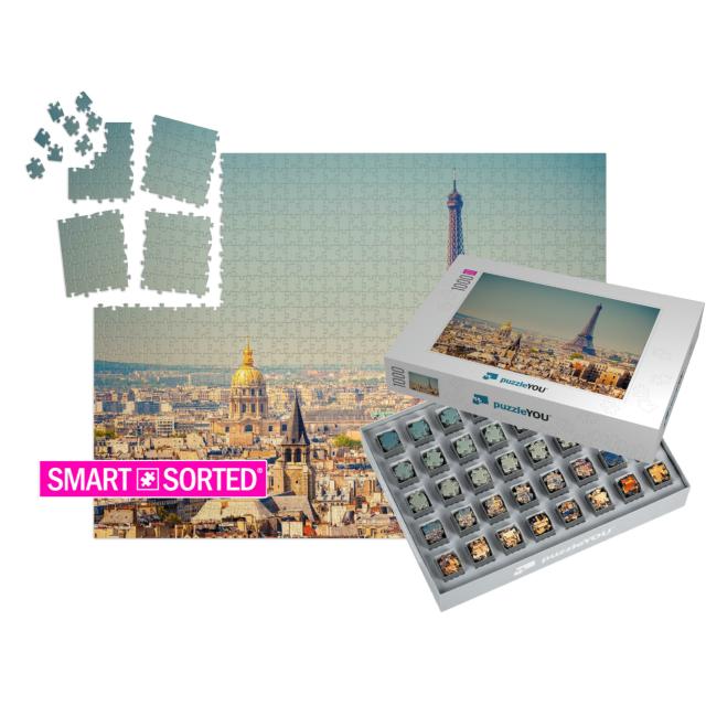 View on Eiffel Tower, Paris, France... | SMART SORTED® | Jigsaw Puzzle with 1000 pieces