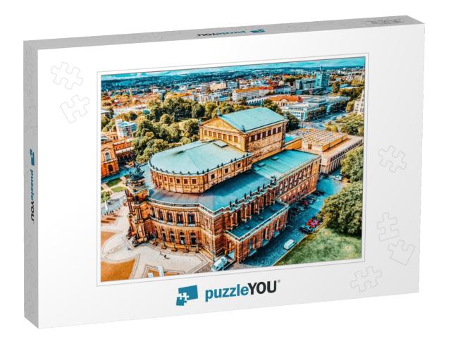 Semperoper is the Opera House of the Sachsische Staatsope... Jigsaw Puzzle