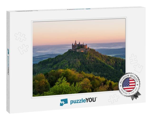 Golden Hour At Hohenzollern Castle... Jigsaw Puzzle