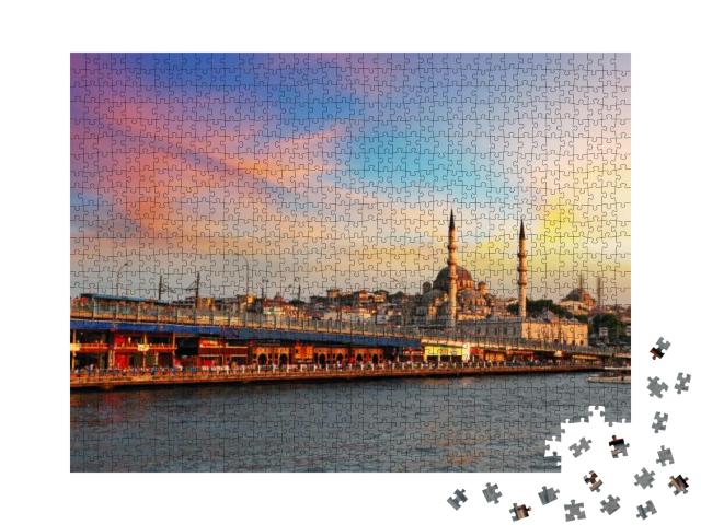 Istanbul At a Dramatic Sunset with Sun... Jigsaw Puzzle with 1000 pieces