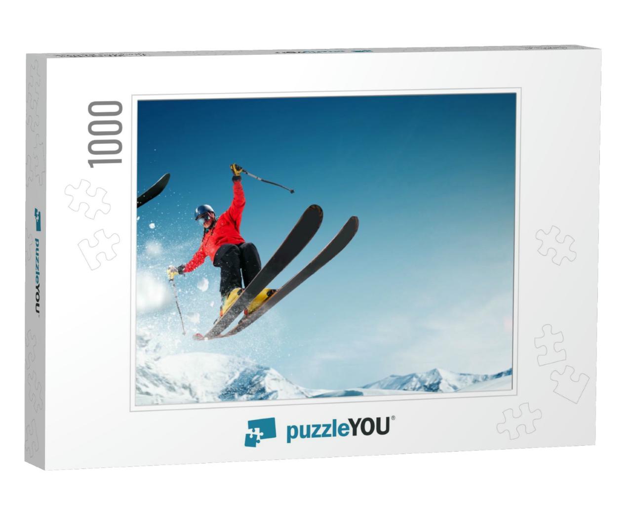Skiing. Snowboarding. Extreme Winter Sports... Jigsaw Puzzle with 1000 pieces