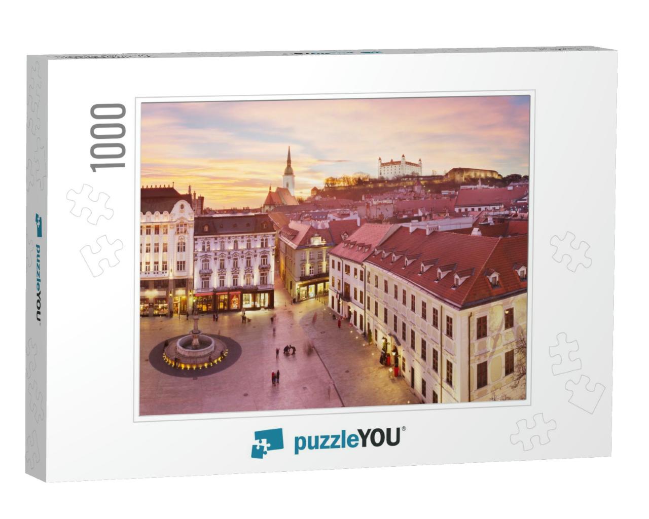 Panoramic View of Bratislava with Sunset... Jigsaw Puzzle with 1000 pieces