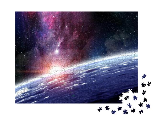 Space Planets & Nebula... Jigsaw Puzzle with 1000 pieces